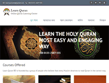 Tablet Screenshot of learnquranbd.com